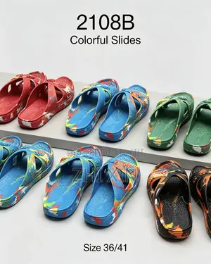ZHIXIN 2108B Camo Colorful Floral Platform Slides