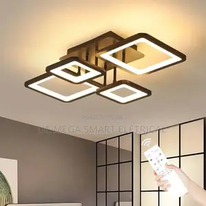 Modern Bedroom Lamp Black LED Ceiling Lamp Home Decor Indoor Lighting