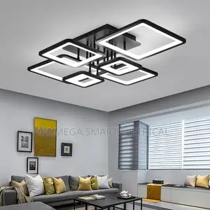 Modern Bedroom Lamp Black LED Ceiling Lamp Home Decor Indoor Lighting