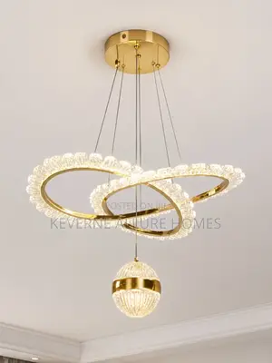 Modern Luxury Crystal LED Ring Chandelier