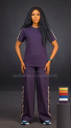 Women's Palazzo Co-Ord Set 2-Piece Office Outfit Casual Matching Set