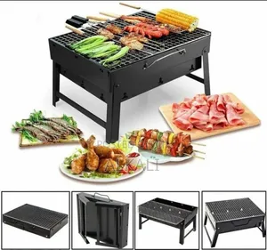 Portable Foldable Charcoal BBQ Grill for Outdoor Camping Picnic