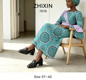 ZHIXIN 781B Ladies Embossed Low Heel PVC Rain Shoes Size 37-42