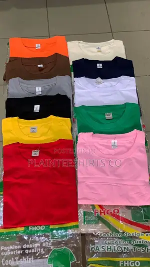 Plain 100% Cotton T-Shirts