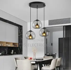 Modern Smokey-Glass Triple Globe Pendant Chandelier – CBS-ELECTRICALS