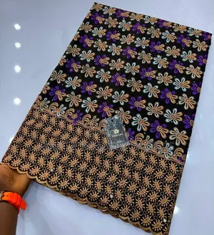 Luxury Voile LaceFabric–Premium Quality With Elegant Borders | 5 Yards