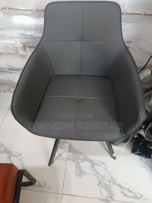 Faux Leather Swivel Wing Back Chair