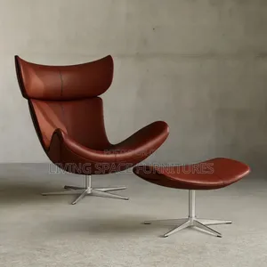 Comfortable Relaxing Leather Chair With Footrest