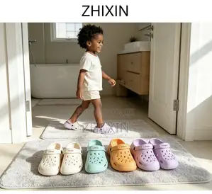 ZHIXIN Model 230C Smile Print Kids EVA Clogs Size 30–35