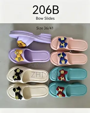 ZHIXIN 206B Bow Decor Women’s Platform Slides