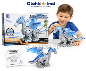 Mechanical Dinosaur Toy Pterosaur Walking Light Sound Robot Kids 3+