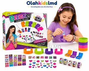 Designer Fashion Bracelet Making Kit DIY Jewelry Craft Girls 5+