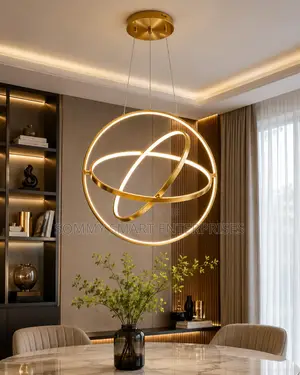 Modern Orbit LED Ring Pendant Chandelier