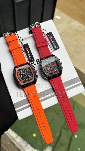 Curren Luxury Men’s Silicone Strap Quartz Wristwatch