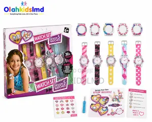 Design 5 Watches DIY Kids Watch Set Craft Kit Girls 6+