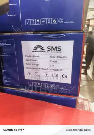 SMS 1.2kW 12V Pure Sine Wave Solar Inverter With 50A MPPT Charger