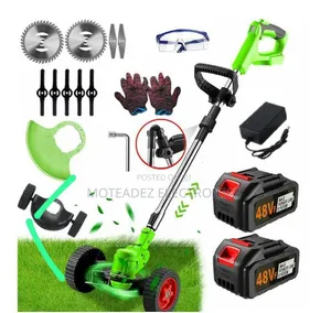 Heavy Duty Rechargeable Grass/Stem Cutter With 2Blades/2Tyre/2 Battery