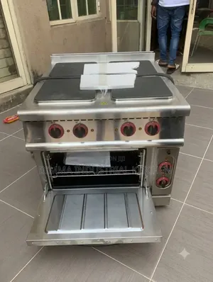 Industrial Hot Plate 4 Burner/Electric With Oven