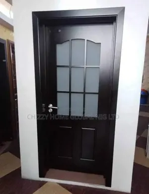 Kitchen Quality Wooden Glass Door HDF 7ft by 3ft