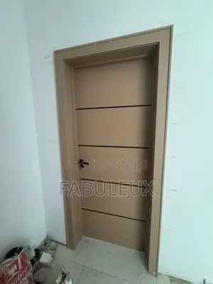 Capuchino Chromed HDF Door With Complete Frame and Architrave