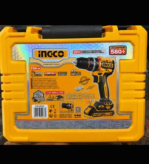 INGCO 20V Compact Brushless Cordless Impact Drill (Model CIDLI20558).