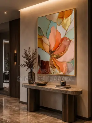 Large Modern Stract for Living Room in Nigeria for Home Interior