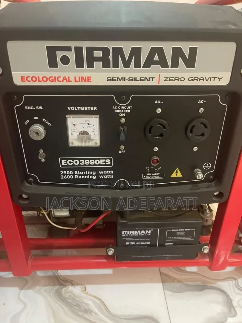 Firman Generator 2 Weeks Used
