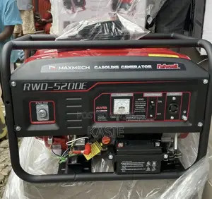Rwd5200e2. 5.5kva Original Maxmech Petrol Key Start Generator