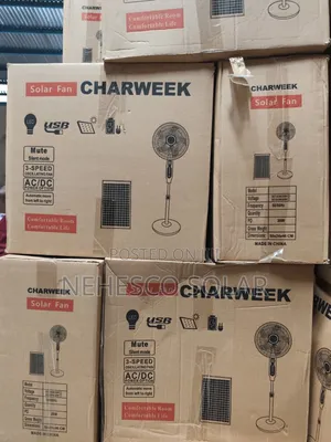Upgrade Your Cooling Experience With Charweek Rechargeable Solar Fan