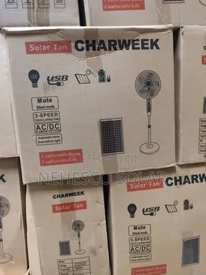 Stay Cool During Power Outage With Charweek Solar Fan
