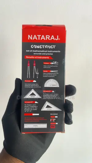 Brand New Nataraj Construct Mathematical Instruments Set