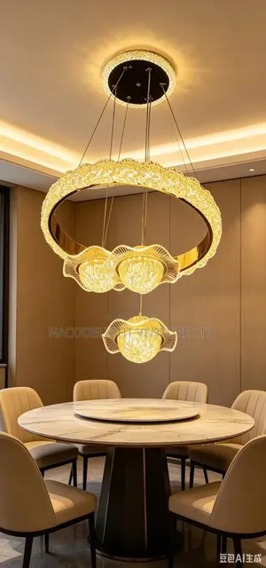Three Suspended Pendant Lights: