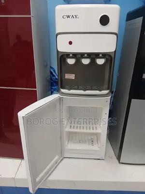 CWAY 3 Taps Water Dispenser With Fridge-Hd-85d