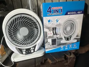 4 in 1 Rechargeable Fan With Led Lamp