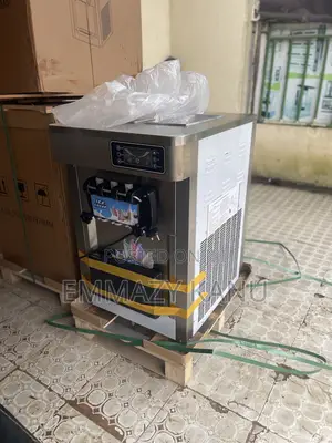Brand New 3-Flavor Commercial Soft Ice Cream Machine – High Capacity