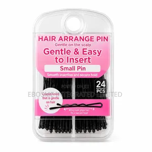 24PCS Japanese Black Hair Bobby Pins