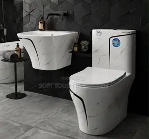 Married Water Closet With Wall Hung Basin