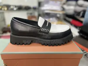 Zara Brand Black and White Two Tones Penny Loafers