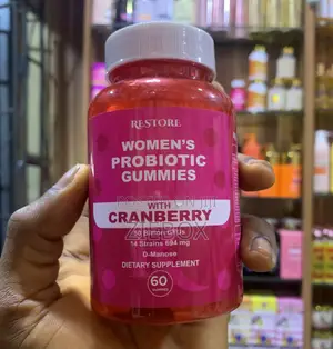 RESTORE Women’s Probiotic Gummies With Cranberry D-Mannose – 60 Gum