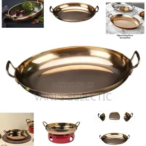Oval Bronze Stainless Serving Dish