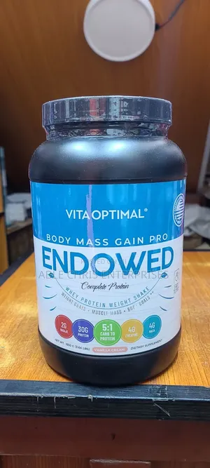 Vita Optimal Endowed Body Mass Gain Pro in Vanilla Cream Flavor.