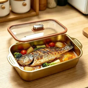 Heavy Duty Stainless Storage With Glass Lid