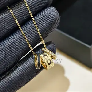 3-Ring Panda Design Necklace