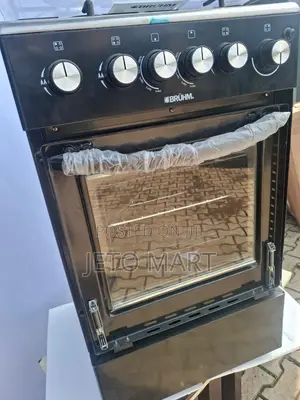 Bruhm Standing Gas Cooker 3 Gas 1 Electric, Broken Oven Outer Glass