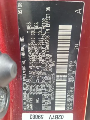 Toyota Sienna 2008 Red