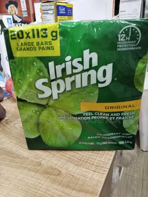 20 × 113g Irish Spring Large Bar Soap (Grands Pains)
