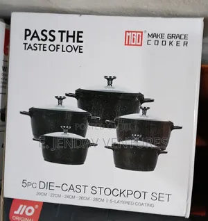 5 Pieces DIE_CAST STOCK POT Sets