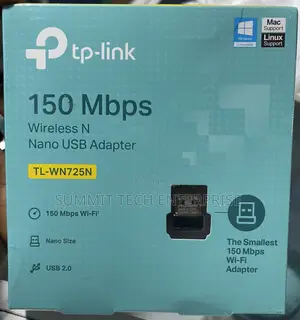 Tplink Wireless Nano USB Adapter 150mbs