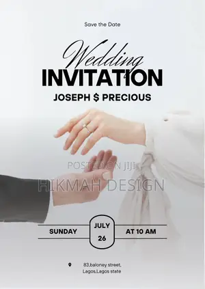 Wedding Invitation Cards Birthday Flyers Design Lagos