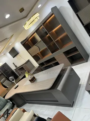 GOVERNORS Executive Table and Bookshelf With Led Lights